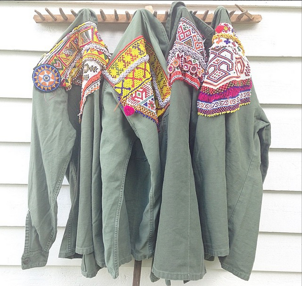 Style:  Embellished Army and Jean Jackets