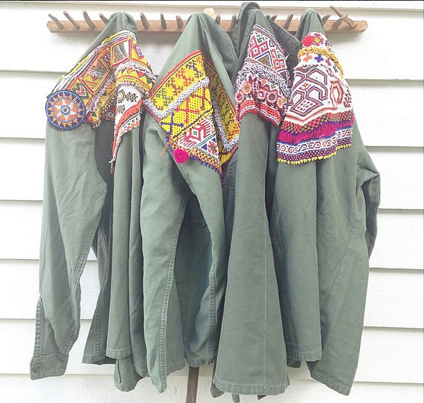Style: Embellished Army and Jean Jackets
