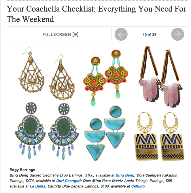 Press:  Refinery29 features Callixto jewellery