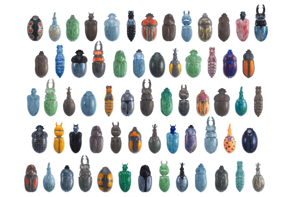 Decor: Beetle Shaped Porcelain Vases