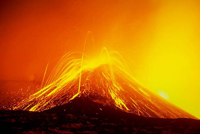 Photography:  Mount Etna Erupting