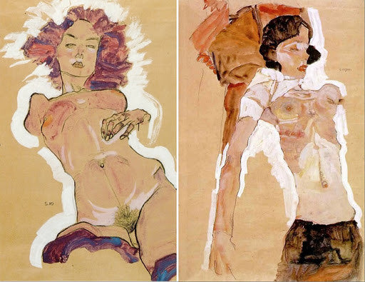 Art: Egon Schiele and Adara Sánchez Anguiano