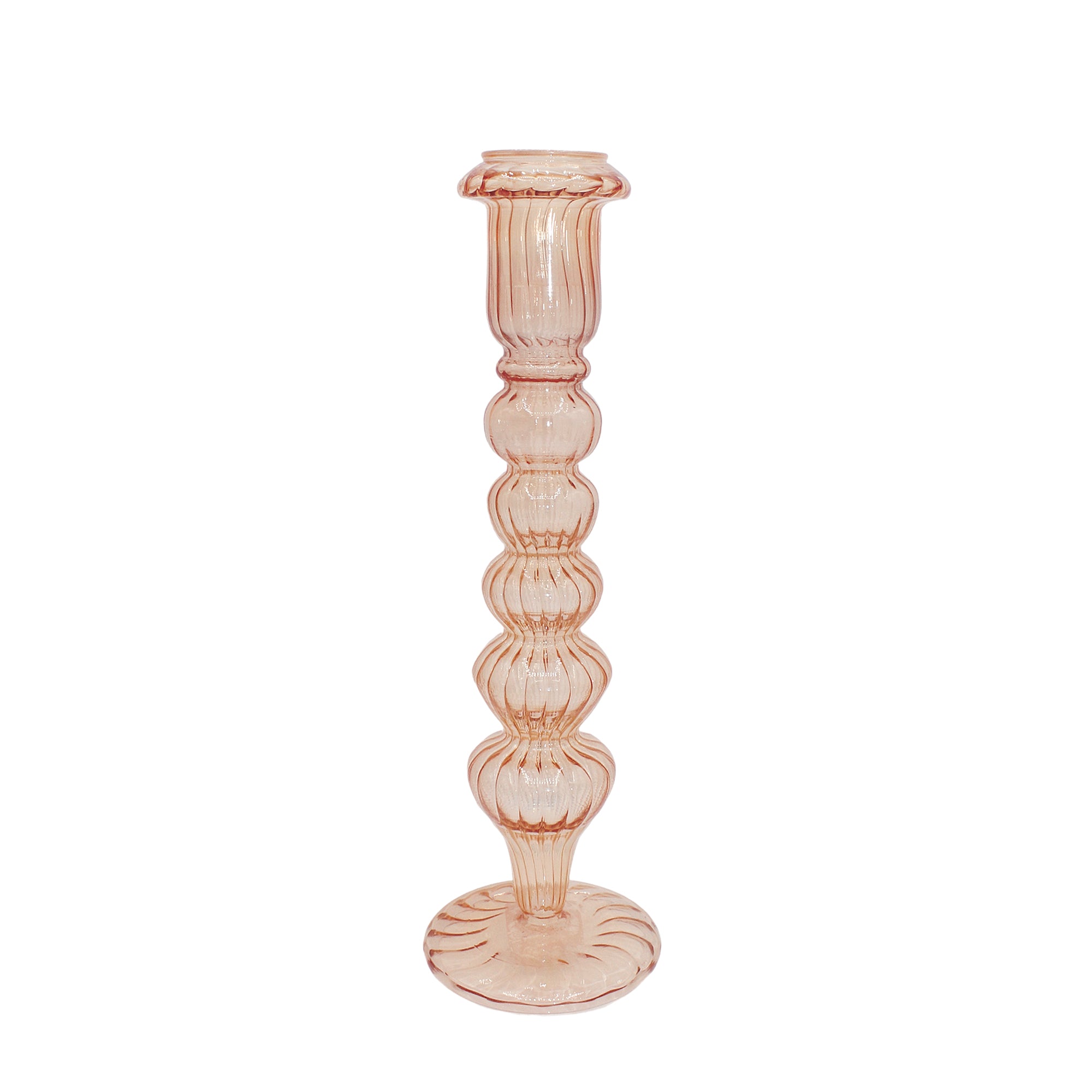 Glass Candle Holder Blush
