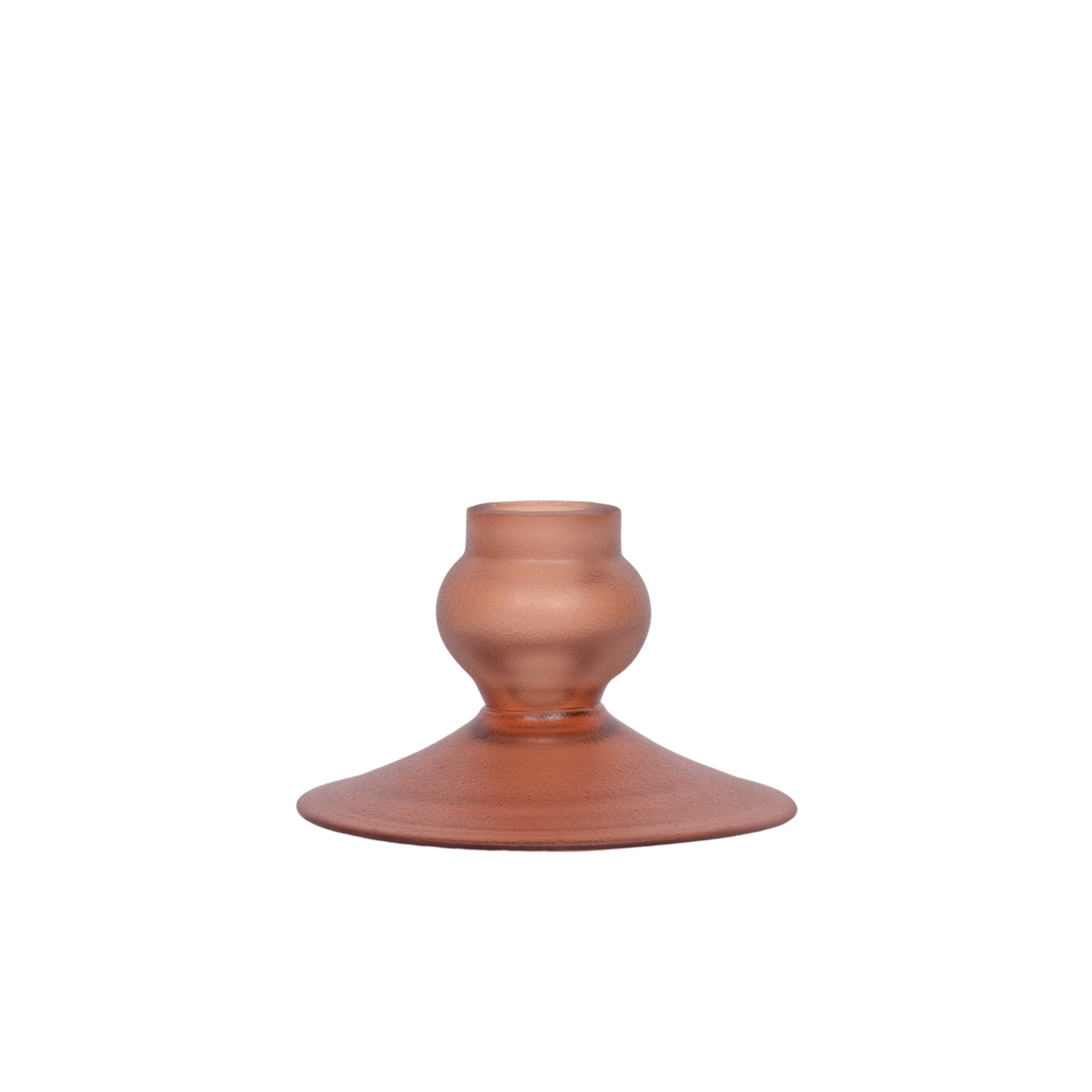 Frosted Glass Candle Holder Terra