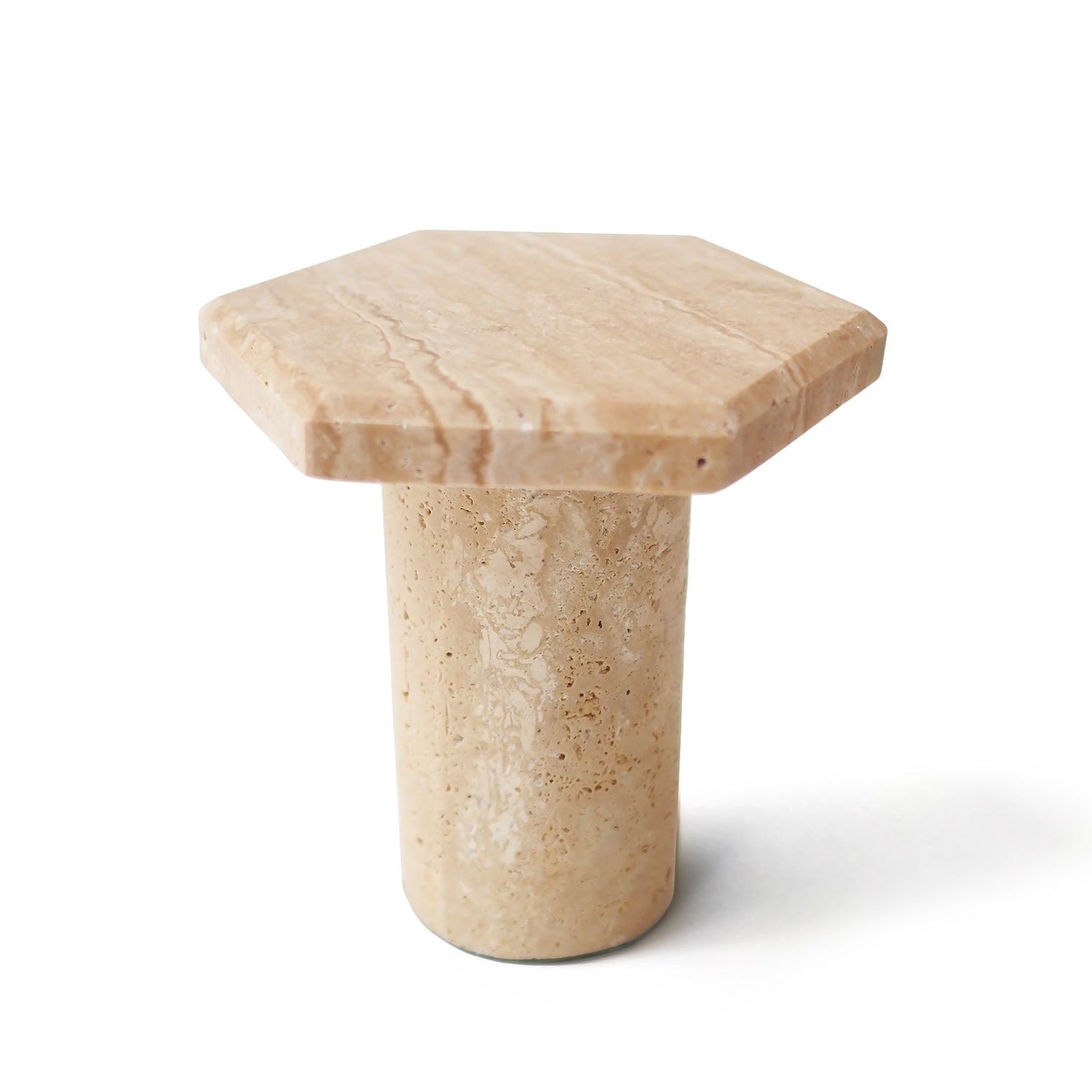 Travertine Candle Stand (Large)