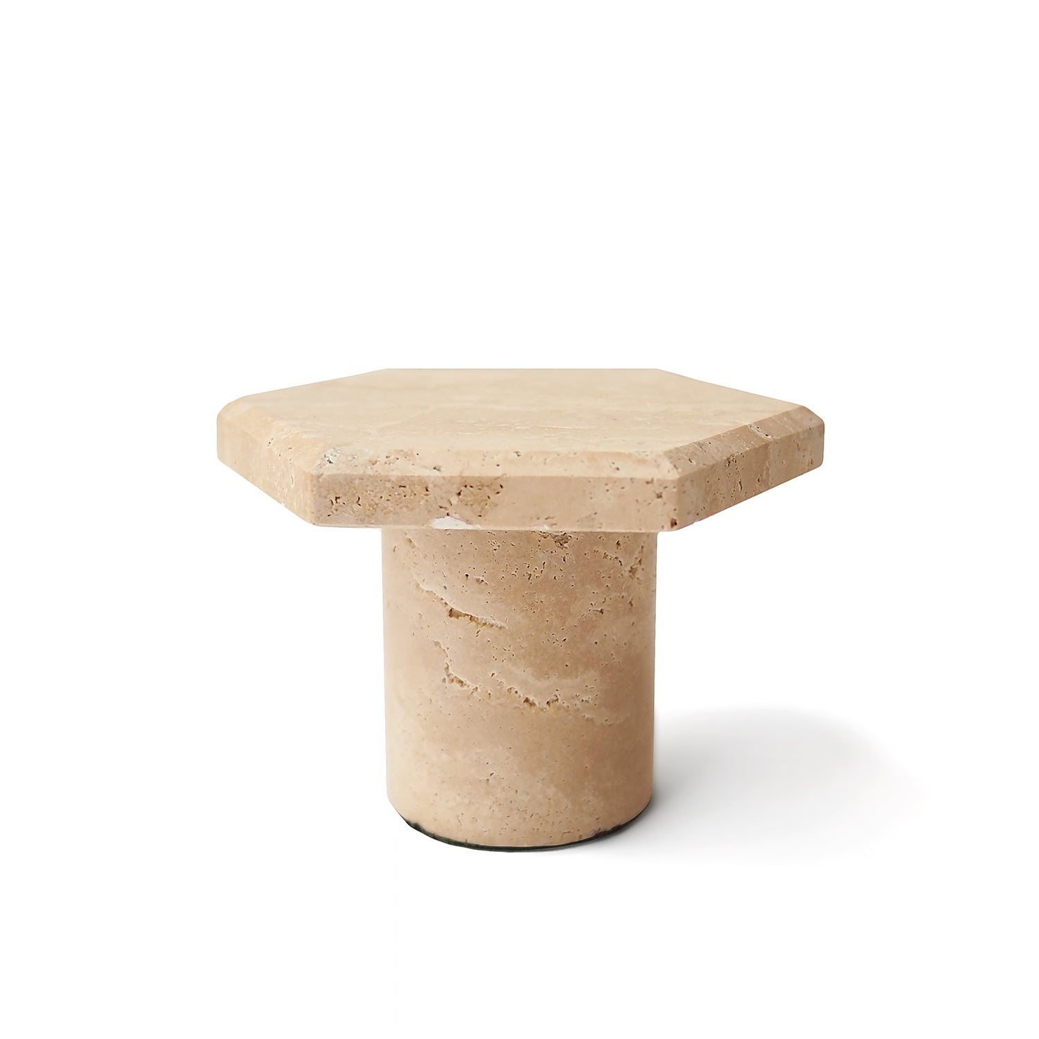 Travertine Candle Stand (Small)