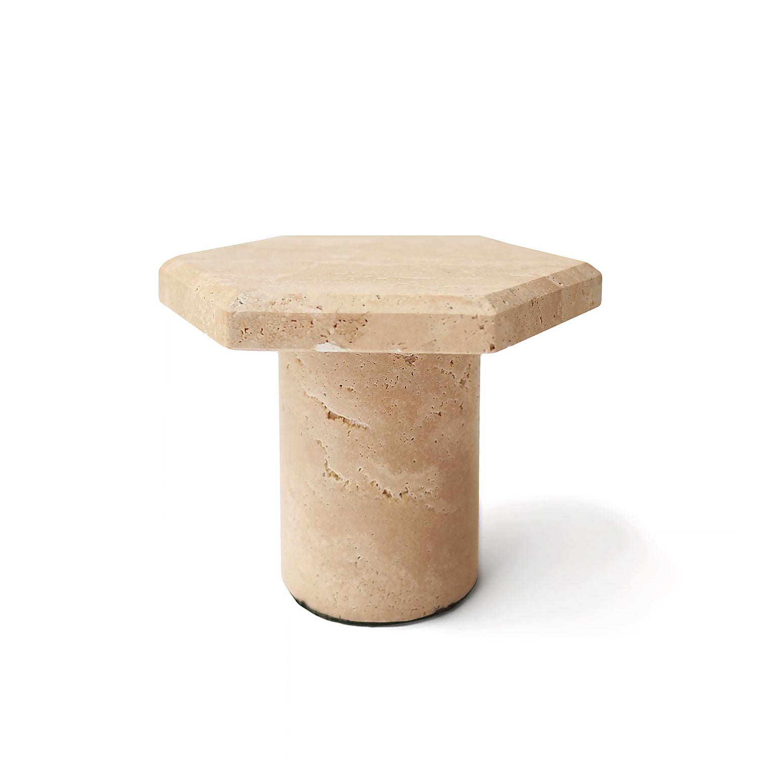 Travertine Candle Stand (Medium)