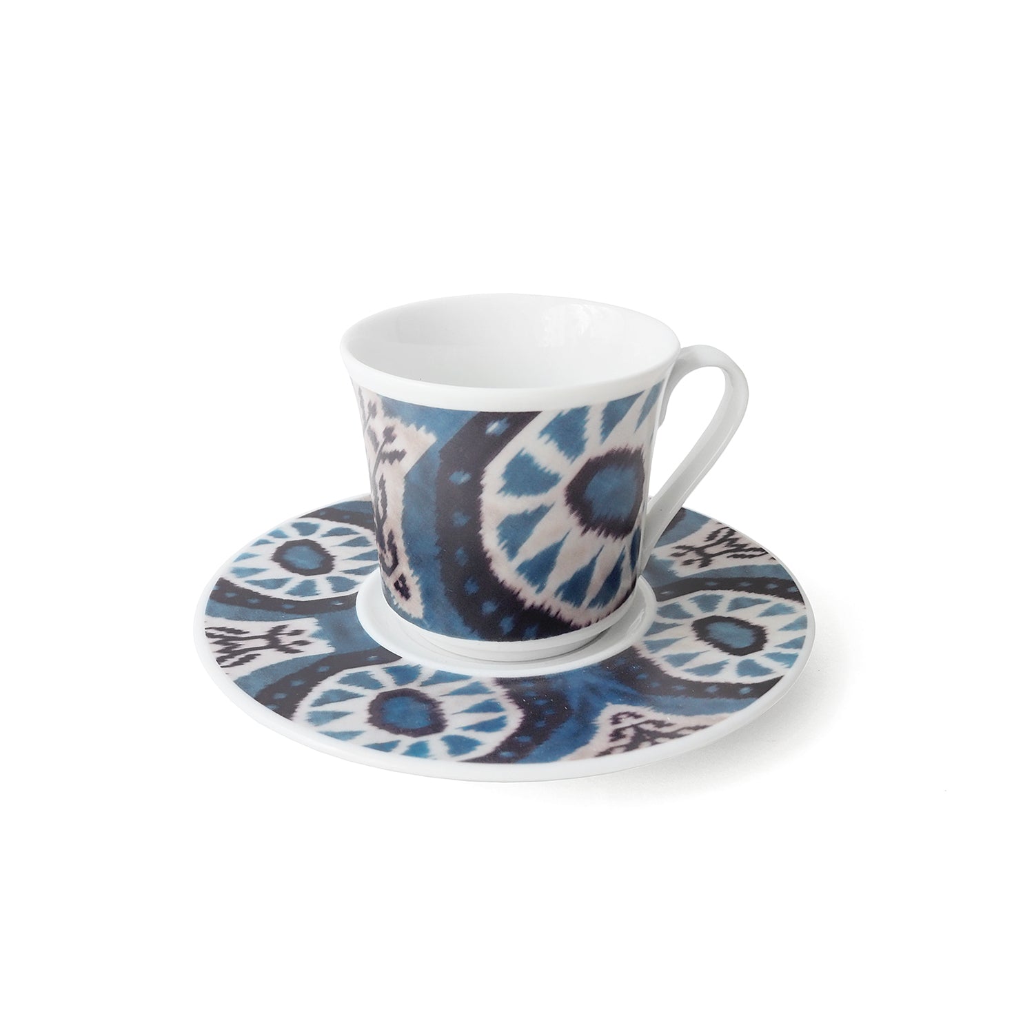 Blue Ikat Cups (Set of 2)