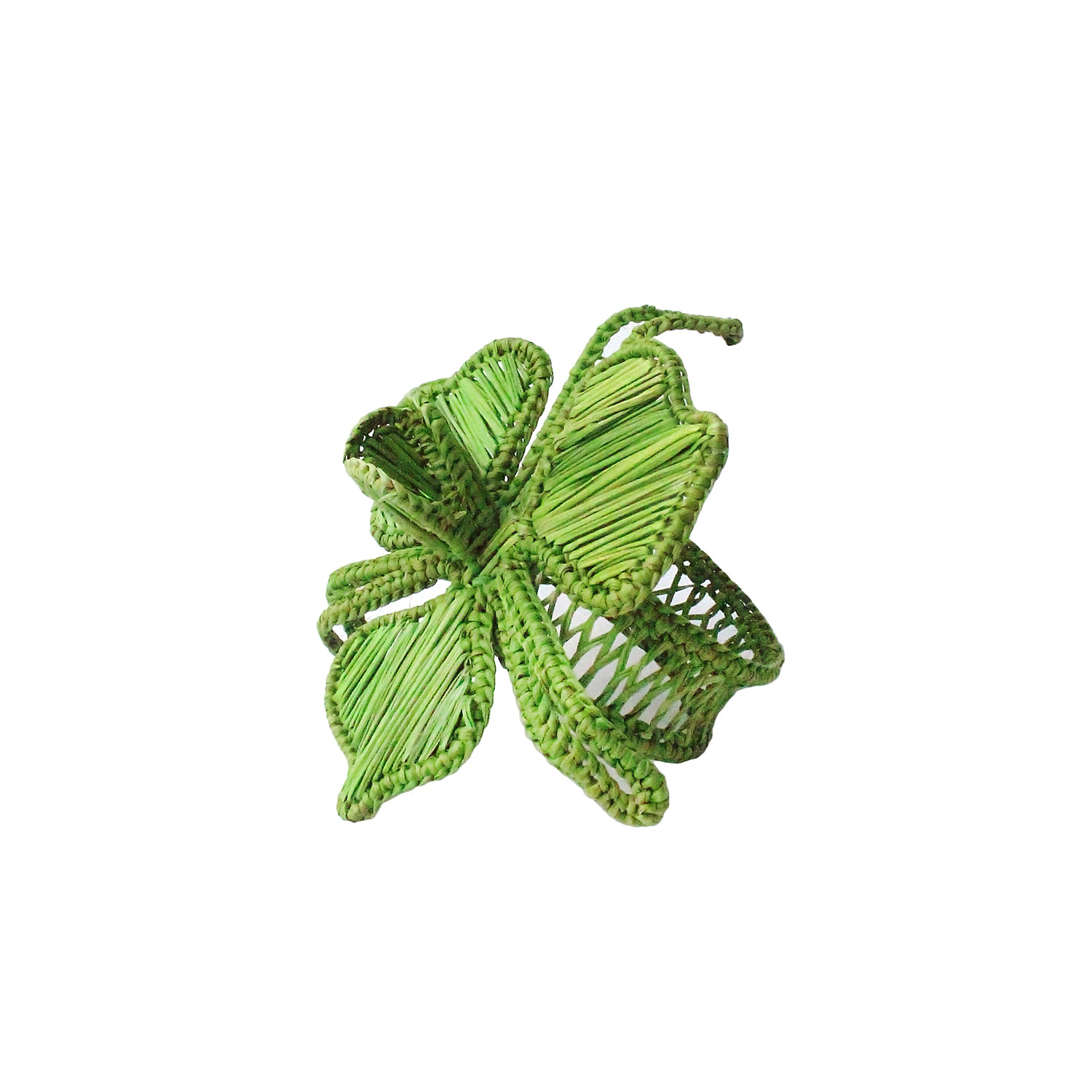 Green Floral Napkin Ring