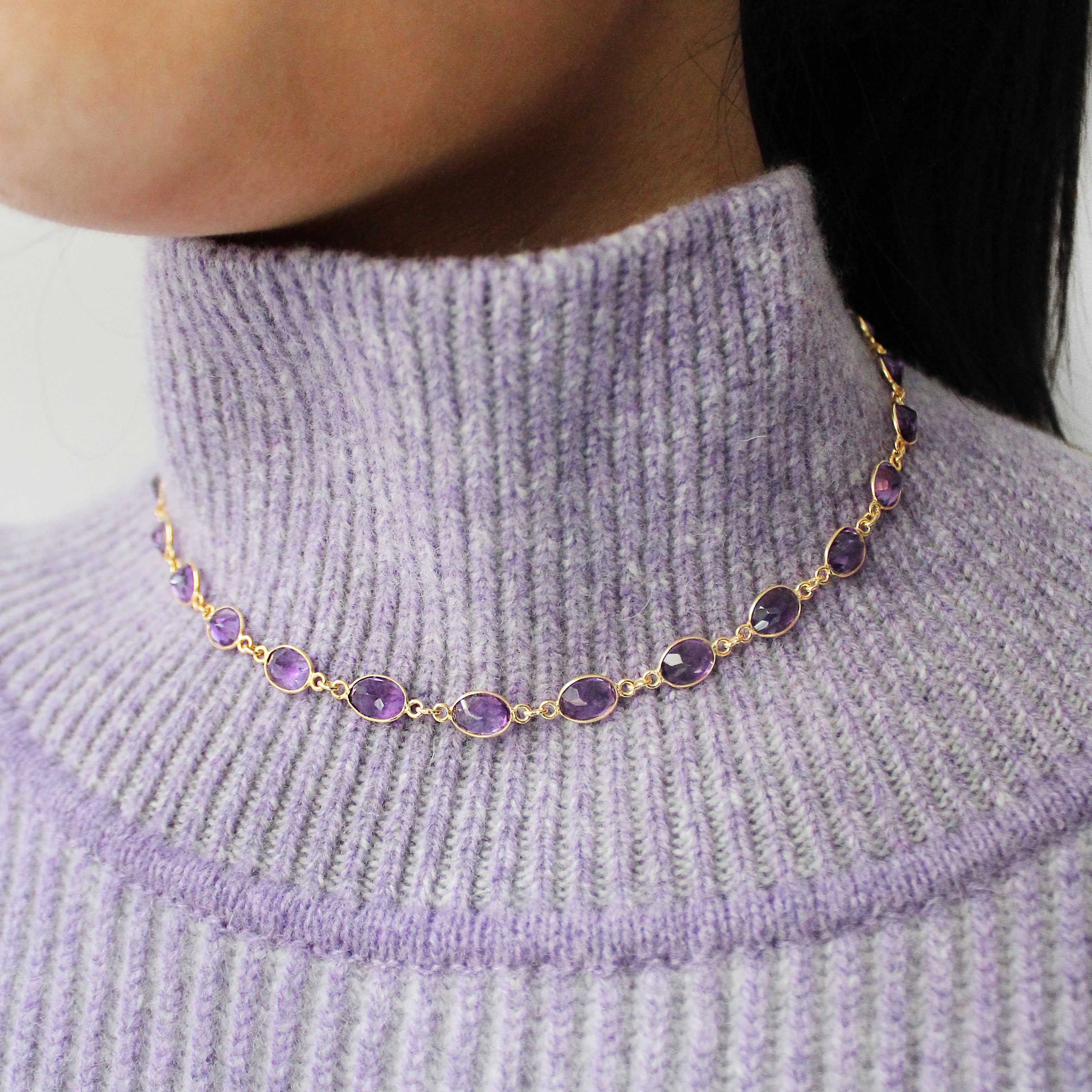 Amethyst Vivian Necklace