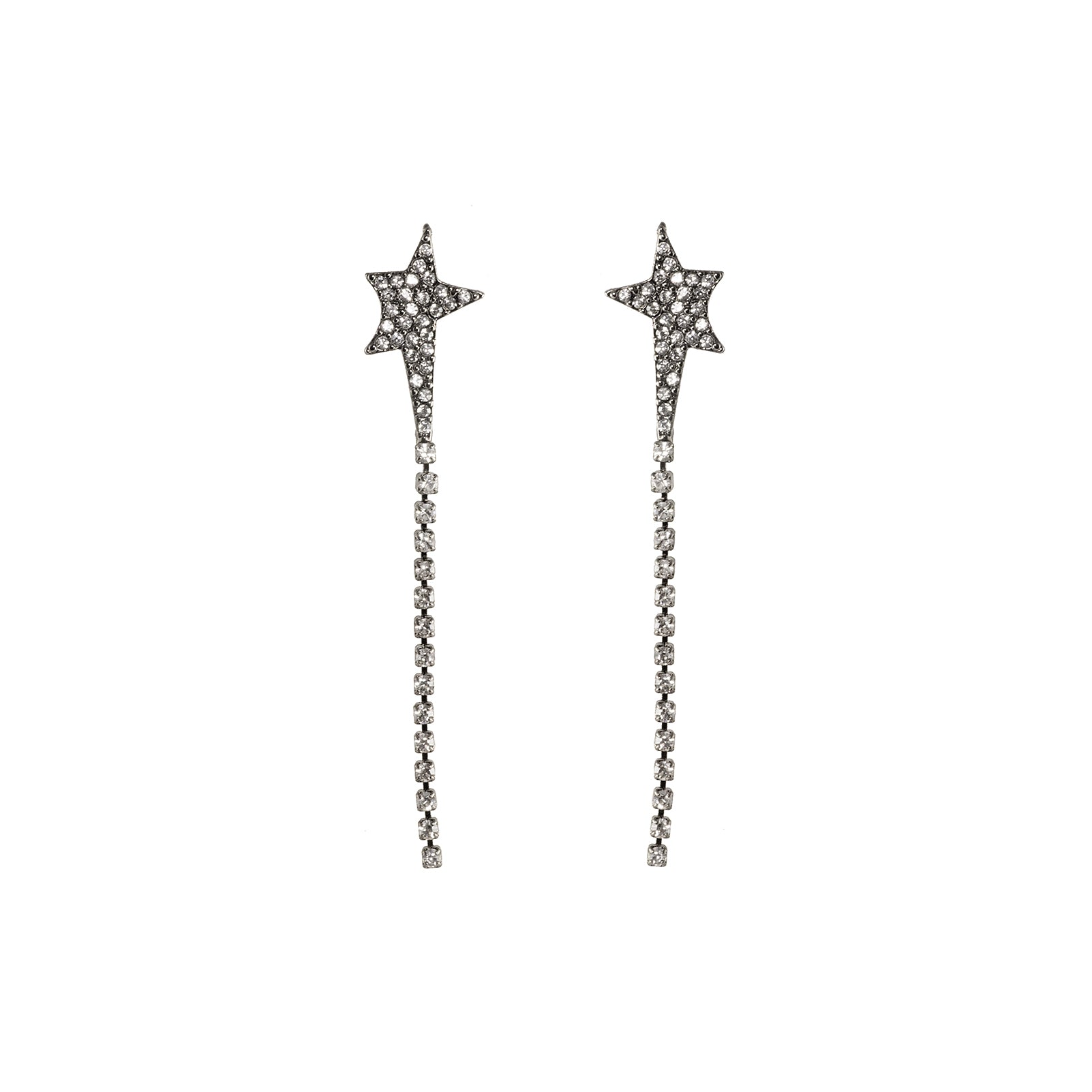 For chicks that have a thing for stars.  These earrings shaped as shooting stars is just the thing. 