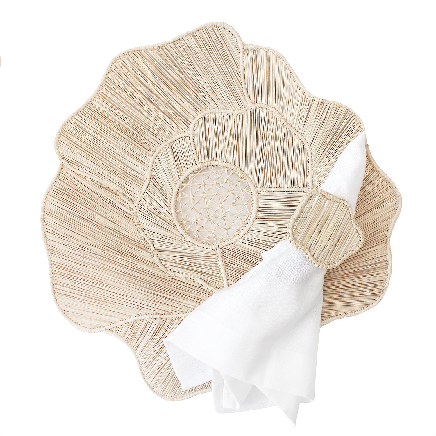 Natural Rose Napkin Ring