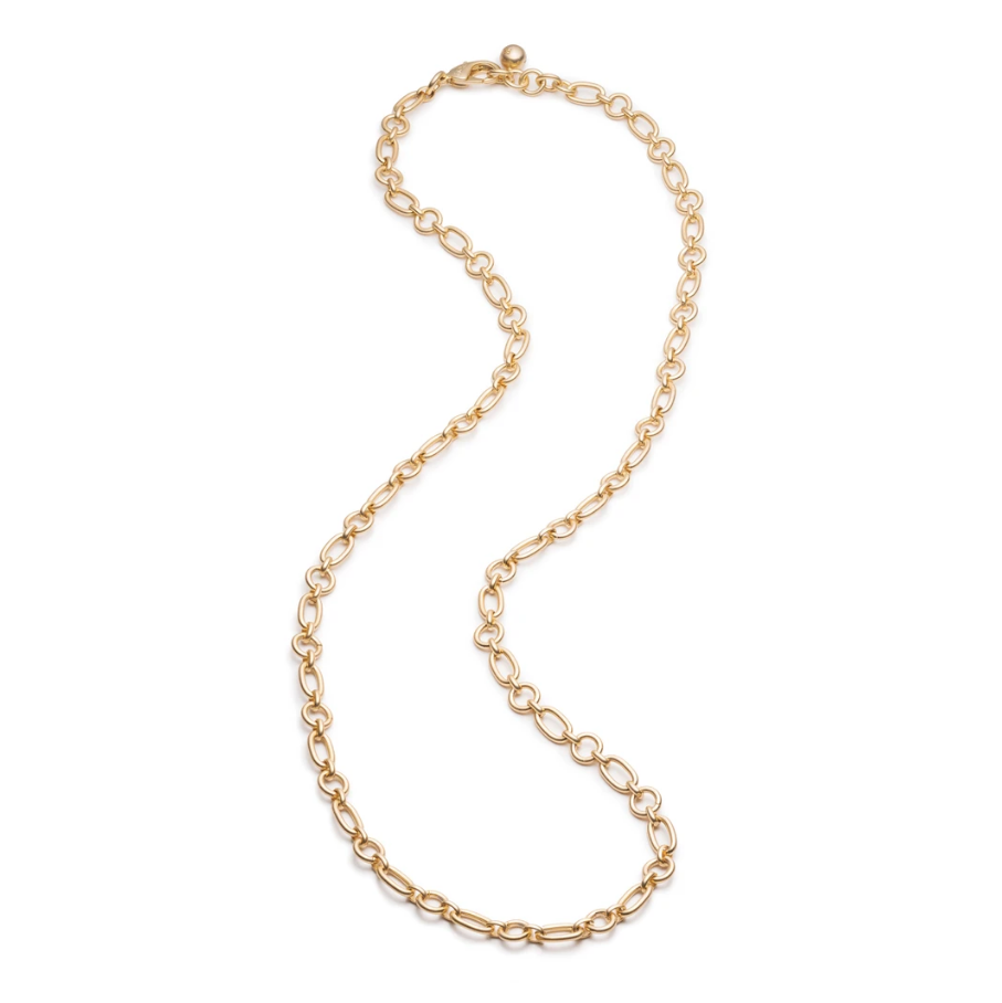 PLAZA OVAL & ROUND CHAIN NECKLACE