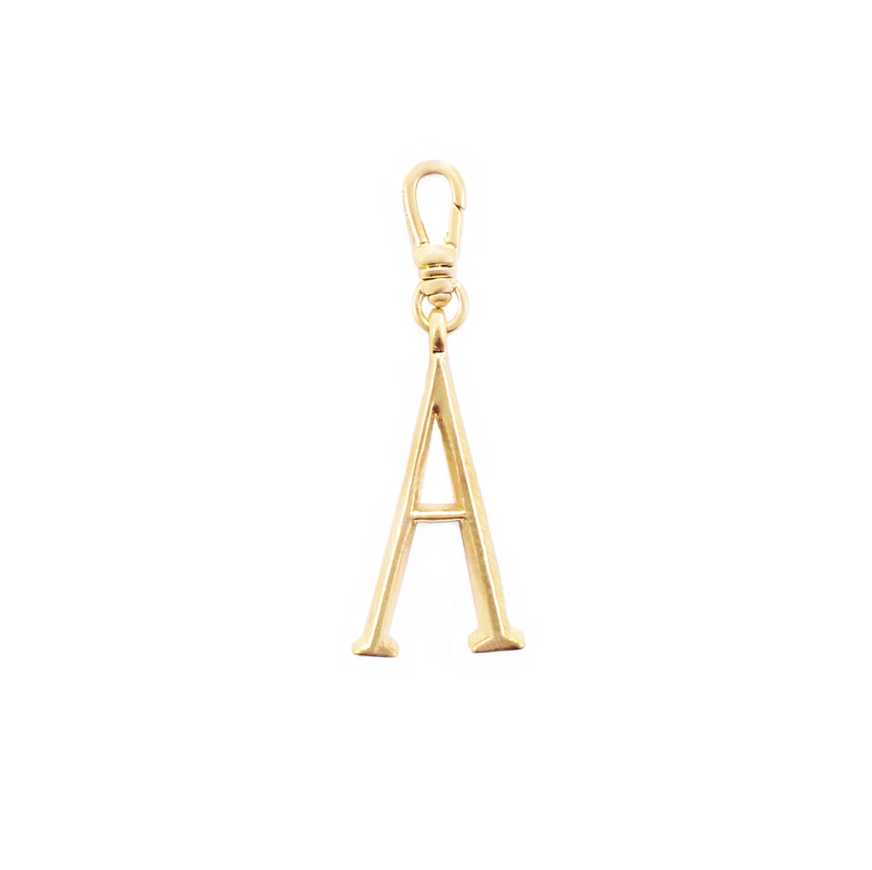 Lulu Frost Plaza Letter A in a smaller version of the original font from New York's iconic Plaza Hotel. Pair with one of the Plaza chain bases and add additional charms to create a special piece all your own. 