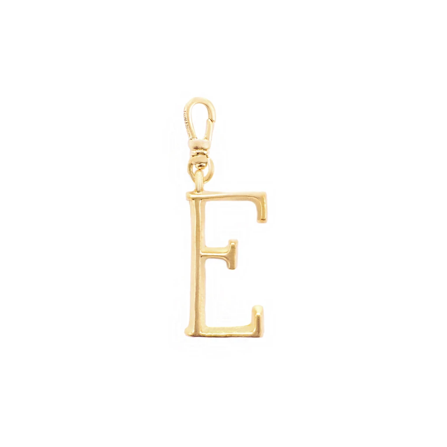 Lulu Frost Plaza Letter E in a smaller version of the original font from New York's iconic Plaza Hotel. Pair with one of the Plaza chain bases and add additional charms to create a special piece all your own.