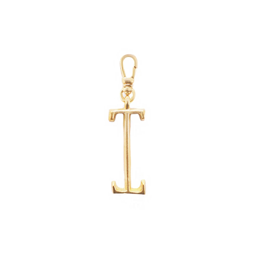 Lulu Frost Plaza Letter I in a smaller version of the original font from New York's iconic Plaza Hotel. Pair with one of the Plaza chain bases and add additional charms to create a special piece all your own.