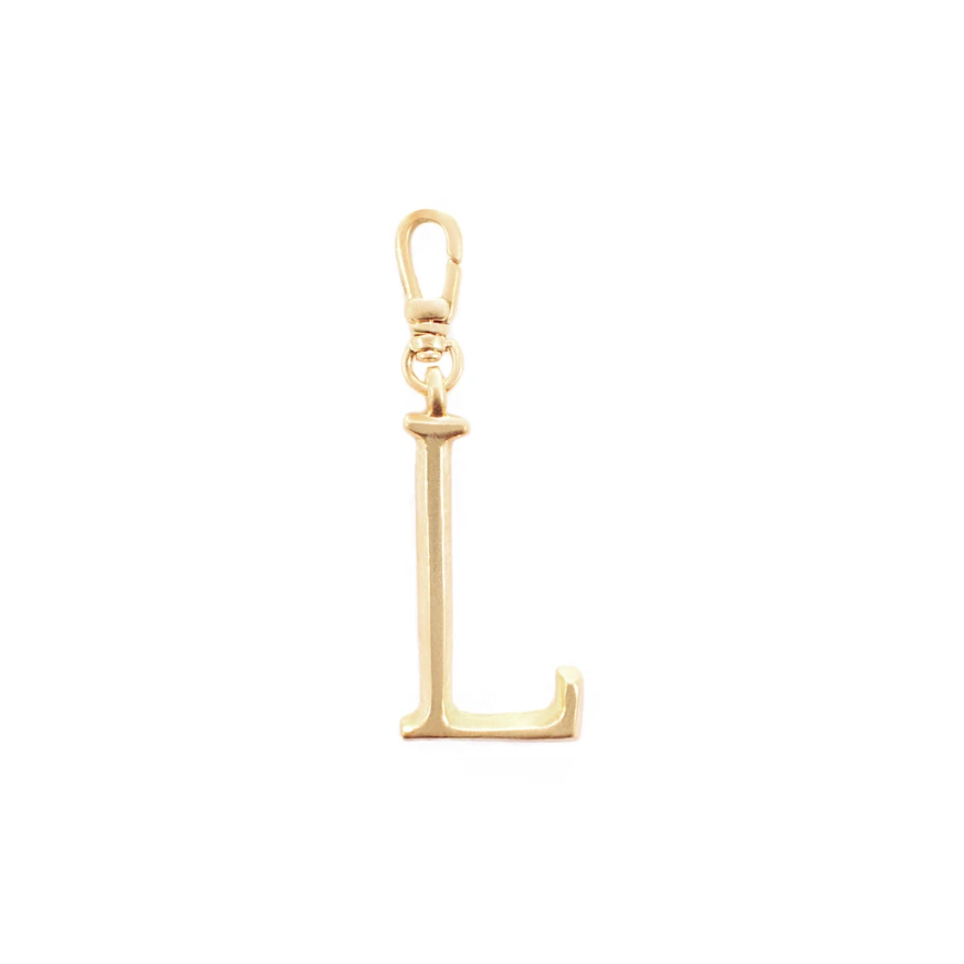 Lulu Frost Plaza Letter L in a smaller version of the original font from New York's iconic Plaza Hotel. Pair with one of the Plaza chain bases and add additional charms to create a special piece all your own.