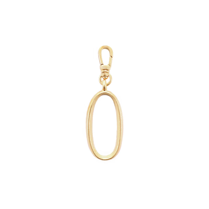Lulu Frost Plaza Letter O in a smaller version of the original font from New York's iconic Plaza Hotel. Pair with one of the Plaza chain bases and add additional charms to create a special piece all your own.