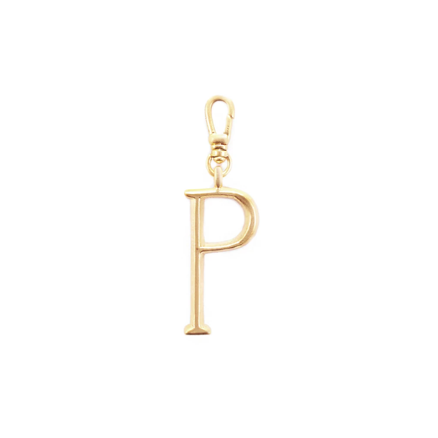 Lulu Frost Plaza Letter P in a smaller version of the original font from New York's iconic Plaza Hotel. Pair with one of the Plaza chain bases and add additional charms to create a special piece all your own.