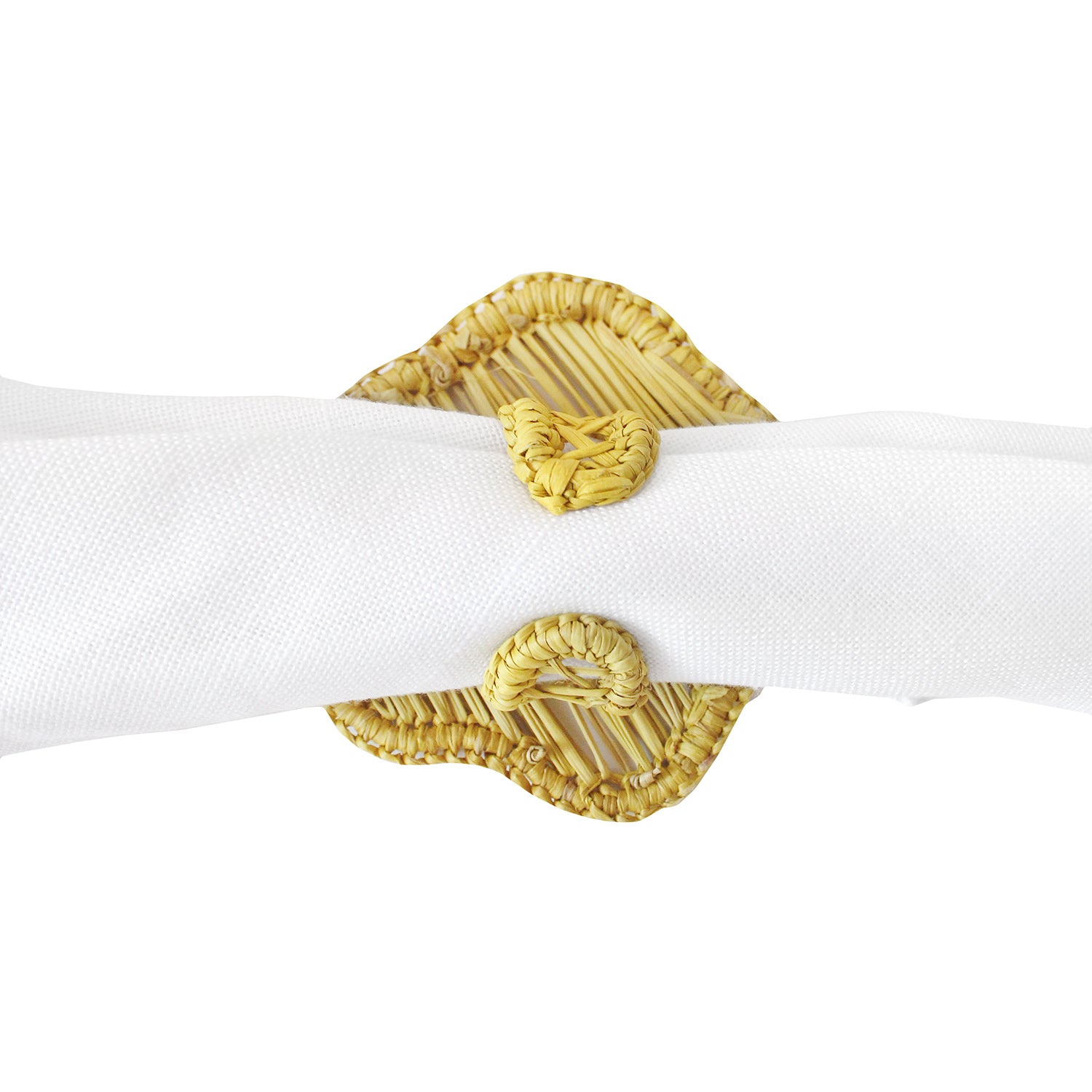 Yellow Rose Napkin Ring
