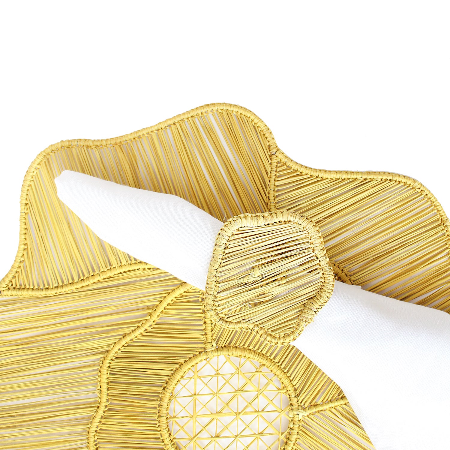 Yellow Rose Napkin Ring