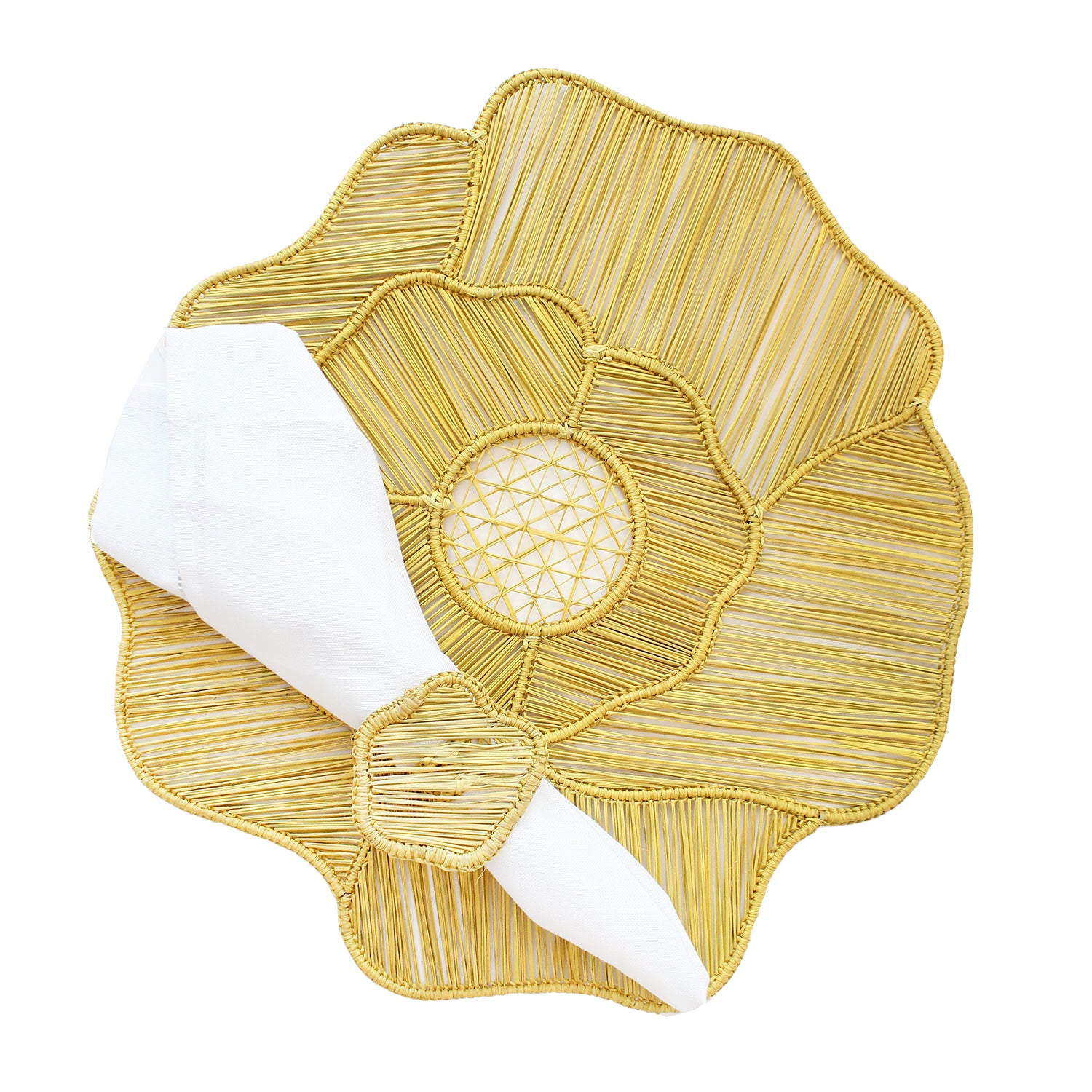 Yellow Rose Napkin Ring