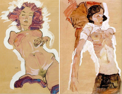 Art:  Egon Schiele and Adara Sánchez Anguiano