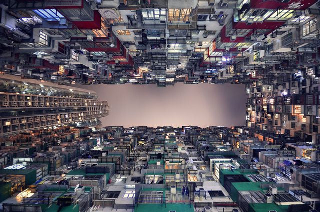 Photography:  Looking up in Hong Kong