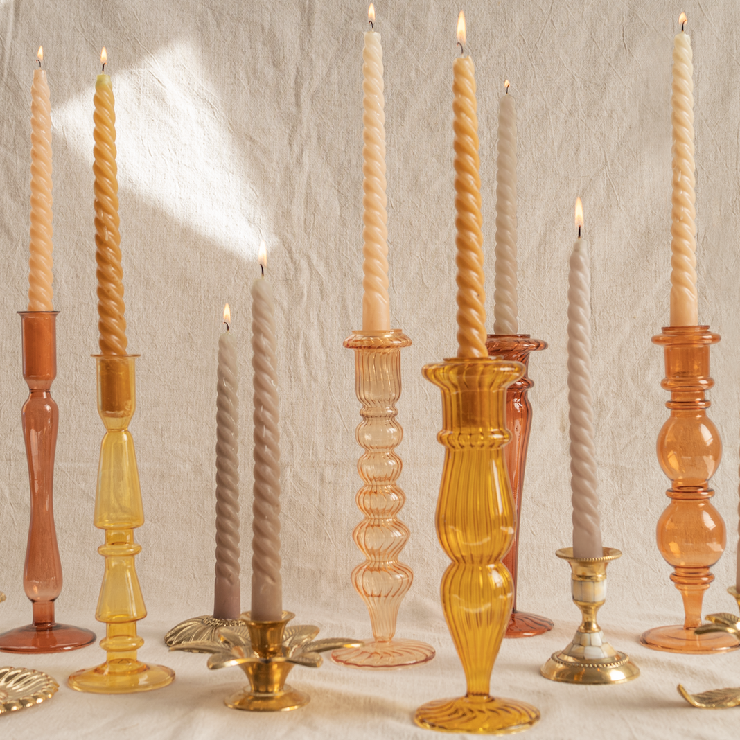 Classic Candle Holder Mustard