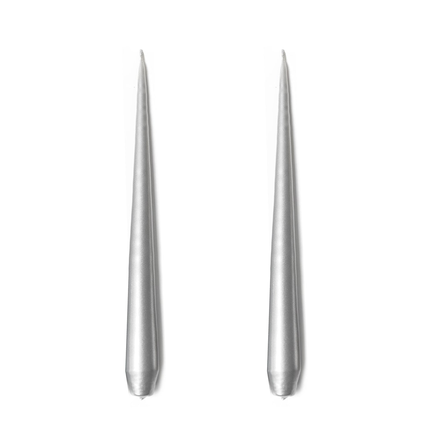 Silver Taper Candles